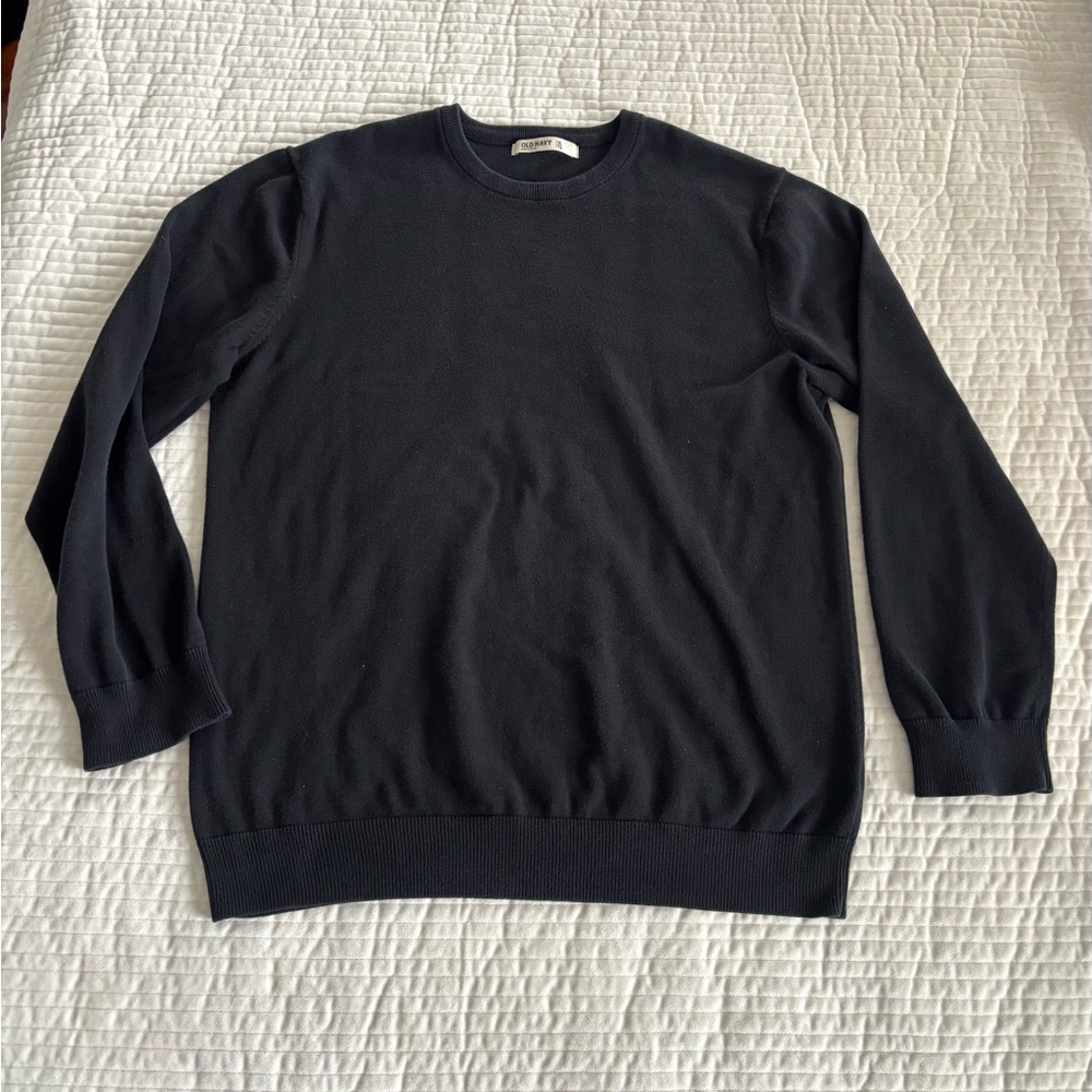 Old Navy Men's Black Crewneck Sweater